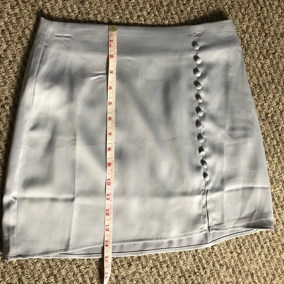 Forever 21 Baby Blue Satin Miniskirt - Picture 8 of 8